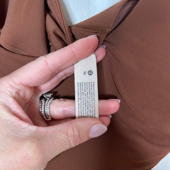 Lululemon Like a Cloud Longline Bra Roasted Brown - Picture 3 of 4